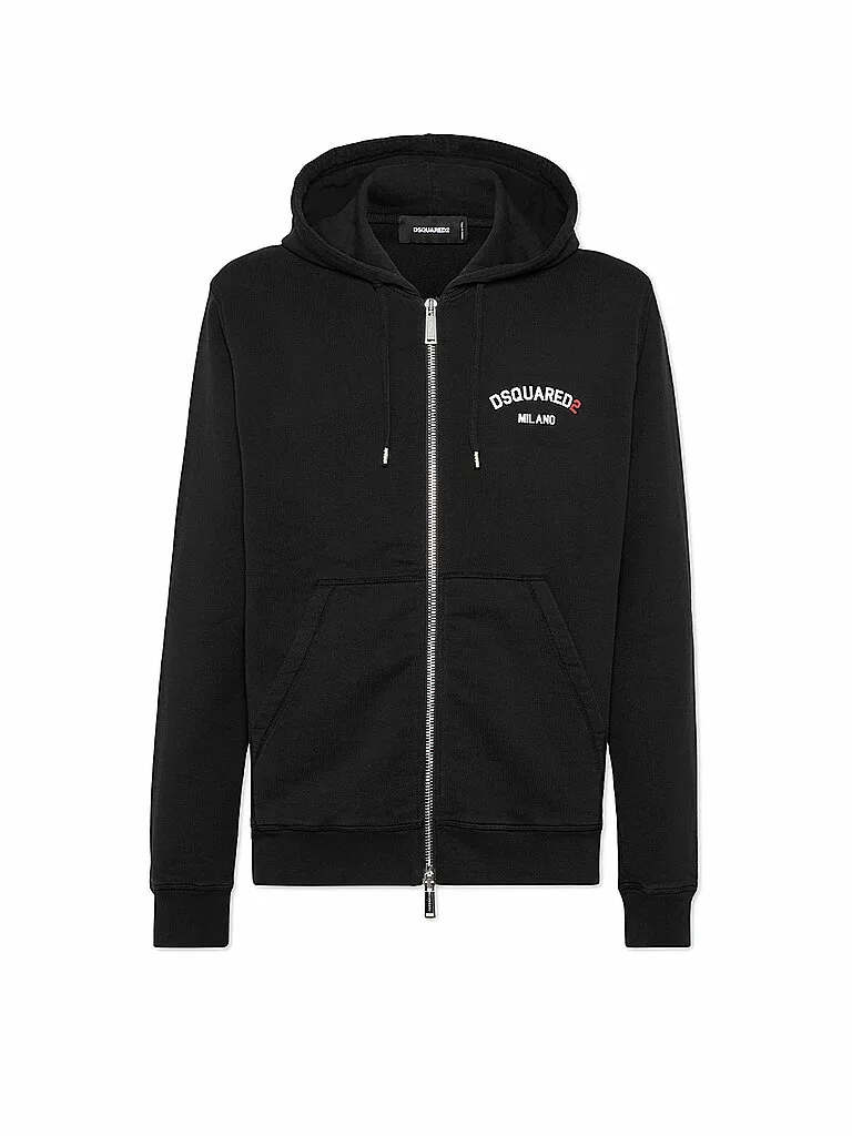Sudadera con cremallera negro XXL - Dsquared2 - FashionsVida