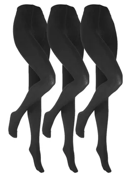 Kids Thermal Tights 3-Pair - - Size: 5-6y - Heat Holders - FashionsVida
