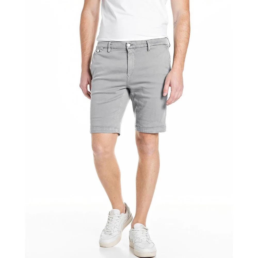 Bermuda de hombre regular fit con dos bolsillos franceses - Replay - FashionsVida