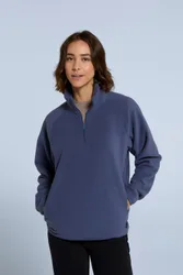Stockholm Women's Half-Zip Fleece - Navy - Navy - Size: 14