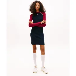 Vestido de mujer tipo sweater slim fit de