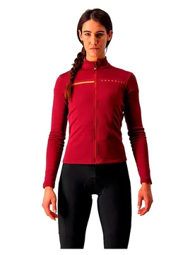 Maglia A Maniche Lunghe Sinergia 2 Bordeaux / Red - Castelli - FashionsVida