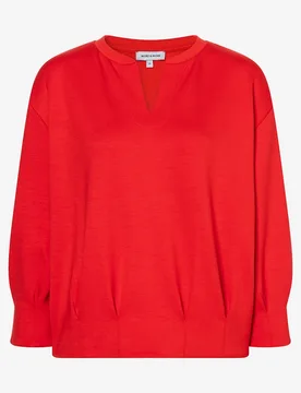 Sweatshirt with Pleat-Details female - 40 - FashionsVida