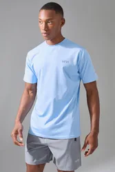 Herren Herren Active Performance Regular Fit T-Shirt Light Blue Größe XL