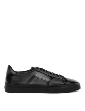 Sneaker Nero In Pelle