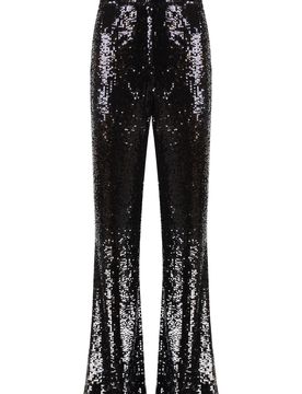 Sequin-embellished Flared Trousers