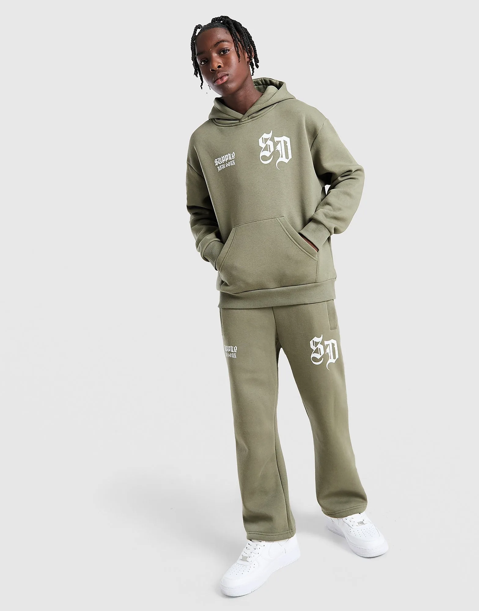 Archer Jogginghose Kinder, Grün - unisex - Size: 12-13Y - Supply & Demand - FashionsVida