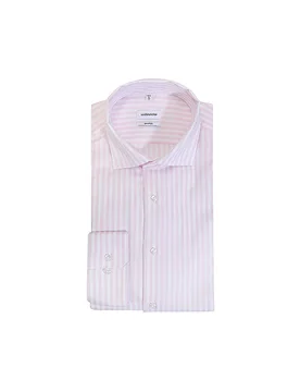 Camisa Slim Fit Shaped Smart rosa 42 - Seidensticker - FashionsVida