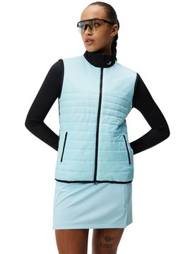 Weste Martina Quilt Hybrid, hellblau xs