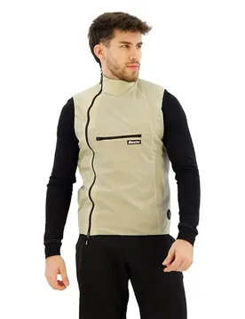 Santini Gilet Alpha Pack Cappuccino