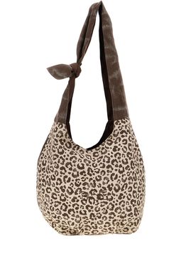 Borsa beige animalier con nodo CLASSBA22222