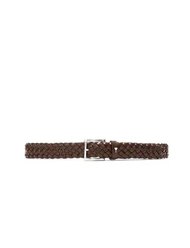 Cintura in pelle marrone 85 - AMI PARIS - FashionsVida