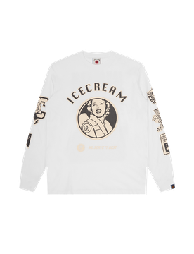 Multi Graphic L/S T-Shirt - White