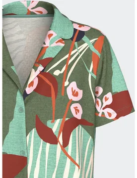 Pijama corto de mujer a lunares en modal - Impetus - FashionsVida