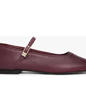 Bailarina de mujer confeccionada en piel de TH - Tommy Hilfiger - FashionsVida