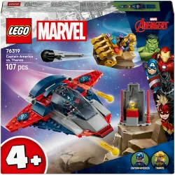 Juego de construcción Capitán América vs. Thanos Super Hero - 76319