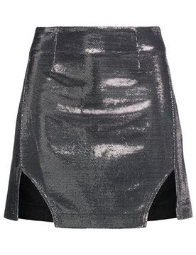 Minifalda Mujer Plata 36 Mujer