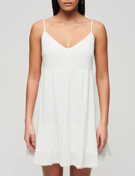 Robe Courte Sans Manches Beach Off White L