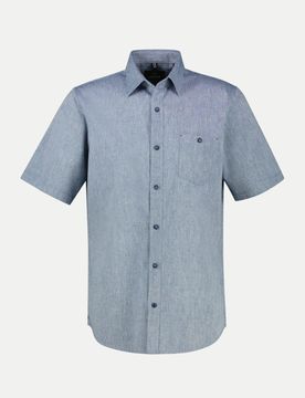 Regular-Fit Hemd 1/2 Arm Blau L