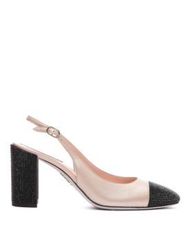 Slingback con tacco medio