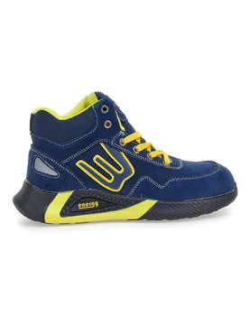 Scarpe antinfortunistiche alte blu inserti fluo S1P Blue energy BS195 S1PS SR 43 - BLU STAR - FashionsVida