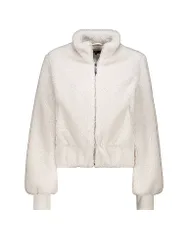 Chaqueta de efecto pelo crema 46