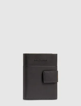 Portafoglio con portamonete Uomo PU5957APR-N Nero - Piquadro - FashionsVida