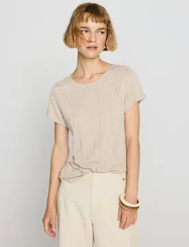 Camiseta de mujer texturada - Escorpion - FashionsVida