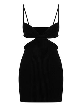 MiniVestito a coste con cut-out