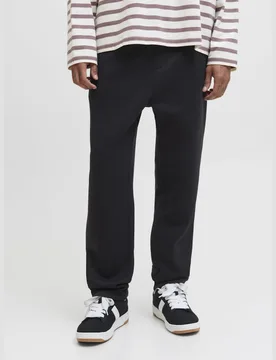 Relaxed Fit Cotton Blend Joggers Black male - Jack & jones - FashionsVida