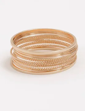 Women's Stacking Ensemble Bangle in Rose Gold - Rose Gold - Size: One Size - Phase Eight - FashionsVida