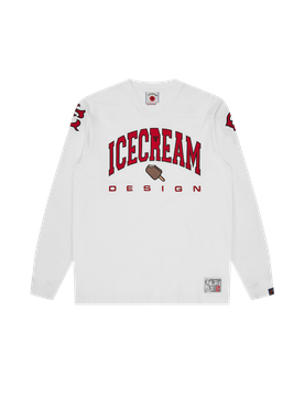 Icecream Design L/S T-Shirt - White