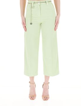 Pantalone in cotone VERDE 28