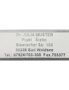Namensaufkleber "Schrifttyp A" silber - MODERNE HAUSFRAU - FashionsVida