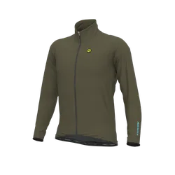 Giubbino invernale ciclismo antipioggia KLIMATIK GUSCIO RACING verde oliva