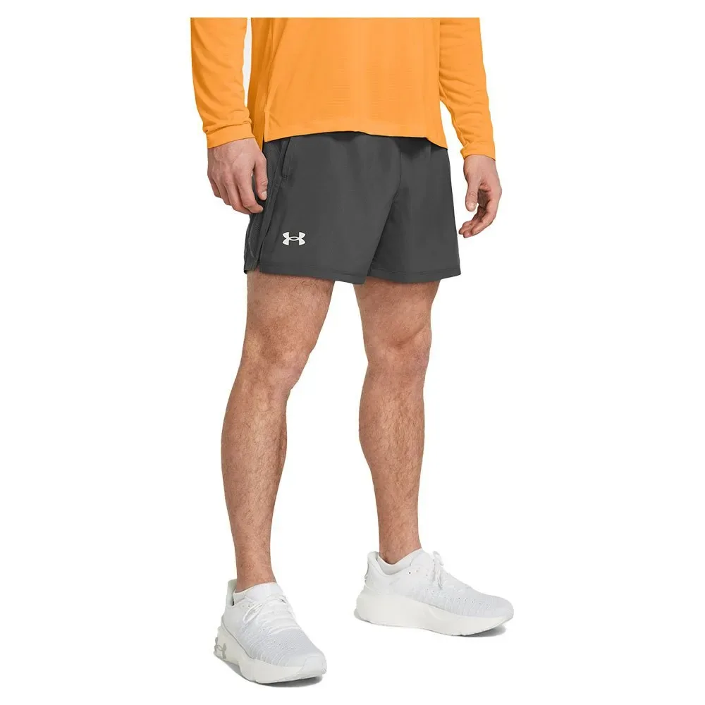 Launch 5in Unlined Shorts Castlerock / Castlerock / Reflective S Men - Under armour - FashionsVida