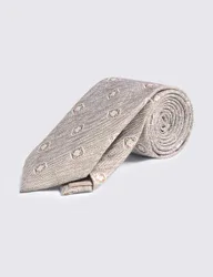 Geometric Silk Rich Tie Cream Mix male