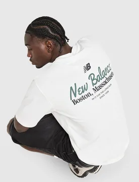 Stack T-Shirt - Herren, Weiss - male - Size: XL - New Balance - FashionsVida