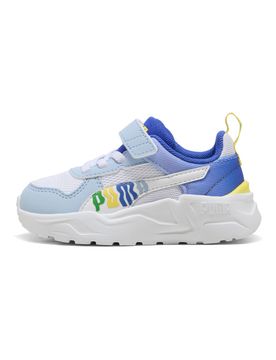 Scarpe azzurro con chiusura a strappo e lacci elastici Trinity 2 LT Come On AC+ Inf 24