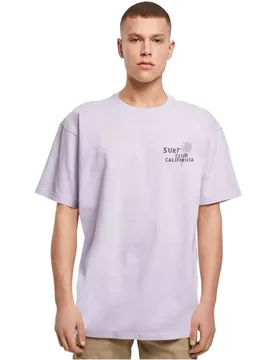 Maglietta A Maniche Corte Surf Club California Oversized Lilac L - Mc Clothes - FashionsVida