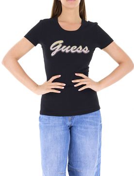 Guess T-shirt girocollo NERO S