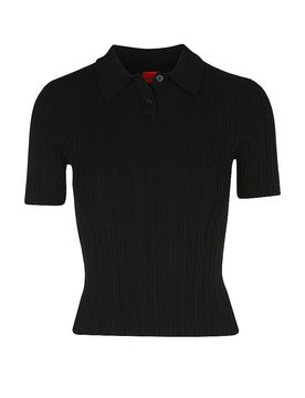 HUGO Poloshirt SAREPLETTE schwarz S damen