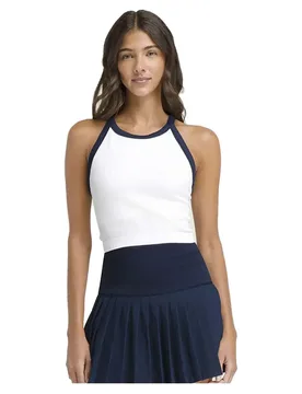 On The Daily Sleeveless T-shirt Bright White/Classic Navy XL - Wilson - FashionsVida