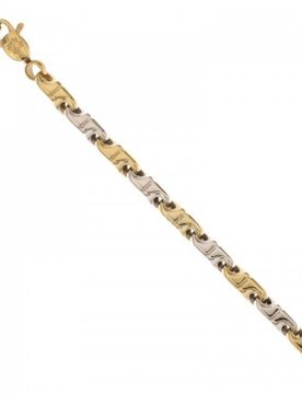 Bracciale Uomo in Oro Giallo e Bianco 803321734701