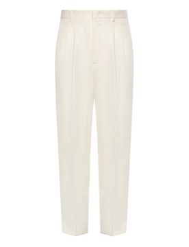 Pantaloni stuoie in misto lana
