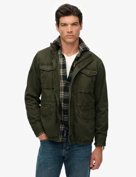 Pure Cotton M65 Military Utility Jacket Khaki male - Superdry & Co - FashionsVida