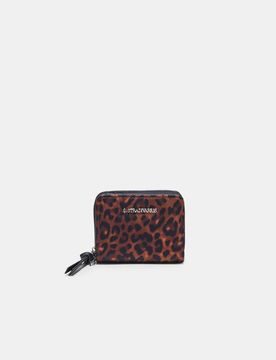 Geldbörse mit Leopardenmuster Braun OS