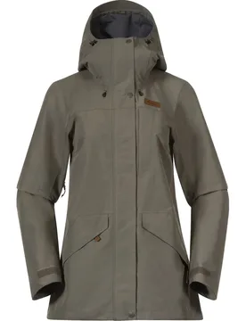 Nordmarka 2L Damen Jacke, grün L - Bergans - FashionsVida