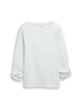 T-shirt stripe henley female