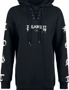 Gothic Kapuzenpullover - Forever Lost - S bis XXL - für Damen - Größe S - schwarz - Frauen - female - Black Blood by Gothicana - FashionsVida